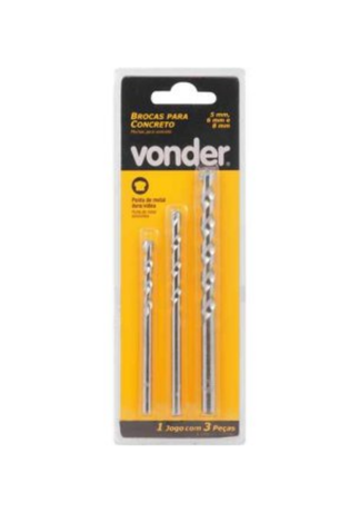 VONDER MECHA CONCRETO JUEGO 5MM A 6MM 3 PIEZAS